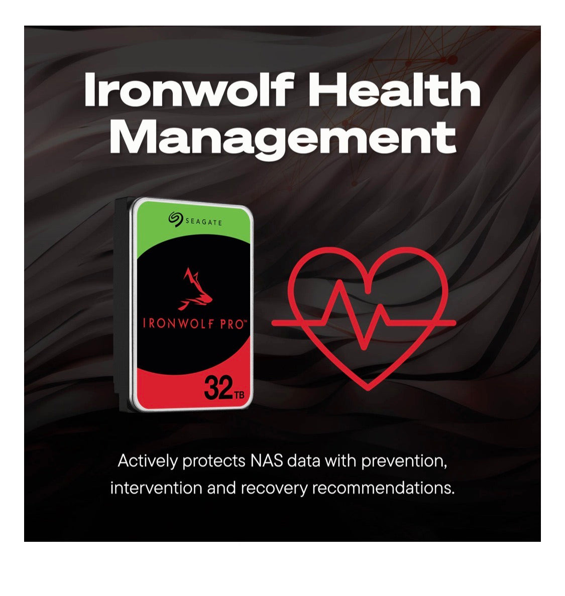 Seagate 32TB IronWolf Pro 7200 rpm SATA III 3.5" Internal NAS HDD (CMR)