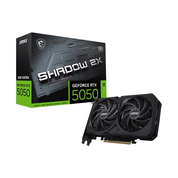MSI GeForce RTX 5050 Shadow 2X OC 8GB Graphics Card