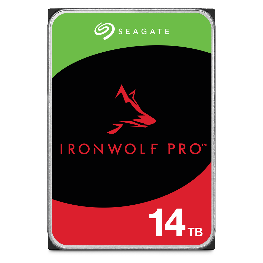Seagate IronWolf Pro 14TB product illustration for ST14000NT001