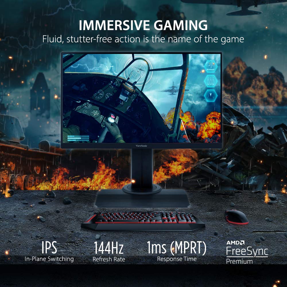 ViewSonic XG2405 24″ 144Hz IPS Gaming Monitor