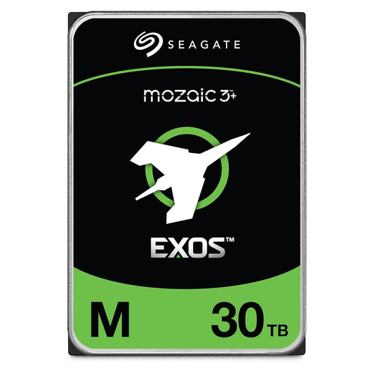 Seagate Exos M MOZAIC 3+ 30TB Enterprise NAS 3.5" SATA Internal Hard Drive 7200RPM, Helium-Sealed, 512MB Cache