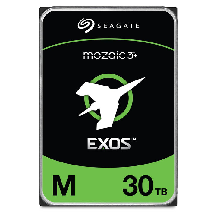 Seagate Exos M MOZAIC 3+ 30TB Enterprise NAS 3.5" SATA Internal Hard Drive 7200RPM, Helium-Sealed, 512MB Cache