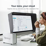 Synology DS223j 2-Bay Diskstation NAS (Realtek RTD1619B 4-Core 1.7 GHz 1GB DDR4 Ram 1xRJ-45 1GbE LAN-Port)