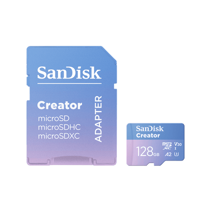 SanDisk Creator microSD Card with SD adapter