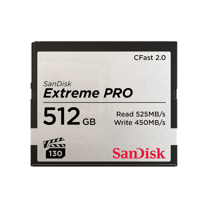 SanDisk Extreme PRO CFast 2.0 Memory Card 512GB