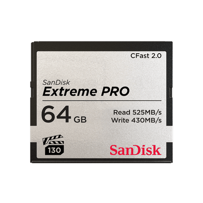 SanDisk Extreme PRO CFast 2.0 Memory Card 64GB