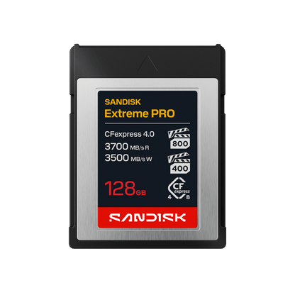 SanDisk Extreme PRO CFexpress 4.0 Type B Card 128GB