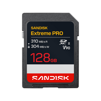 SanDisk Extreme PRO SD UHS-II V90 Card 128GB