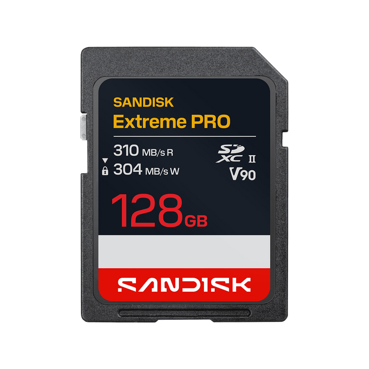 SanDisk Extreme PRO SD UHS-II V90 Card 128GB