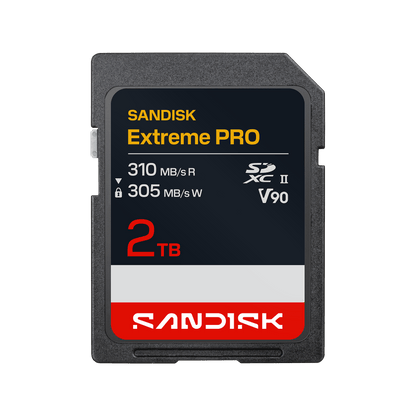 SanDisk Extreme PRO SD UHS-II V90 Card 2TB