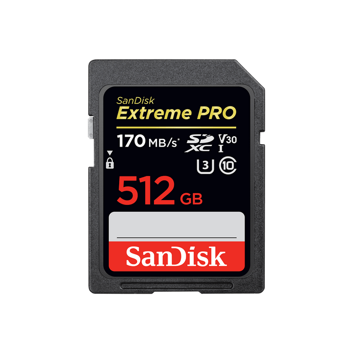 SanDisk Extreme PRO SD UHS-I Card (Up to 170MB/s) 512GB