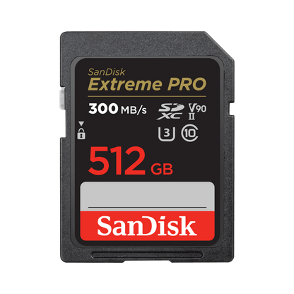 SanDisk Extreme PRO SD UHS-II Card 512GB