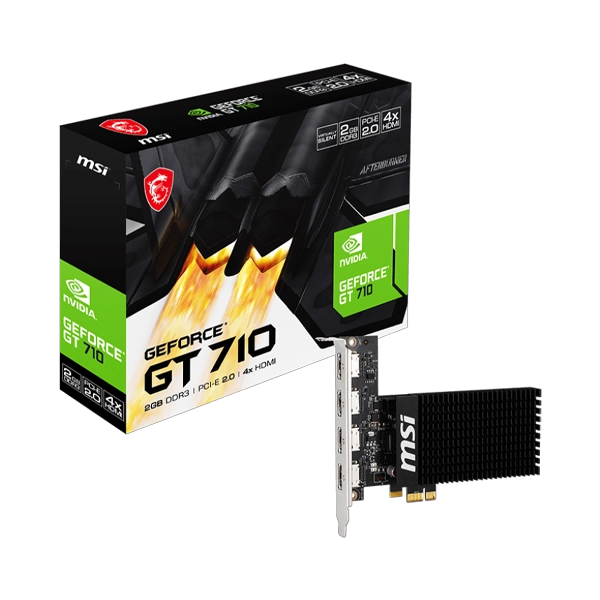 MSI Nvidia GeForce GT 710 2GB DDR3 Graphics Card