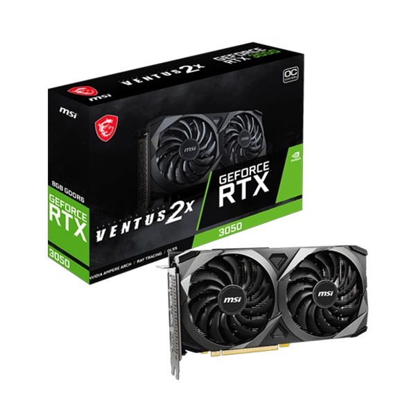 MSI GeForce RTX 3050 Ventus 2X OC 8GB Graphics Card