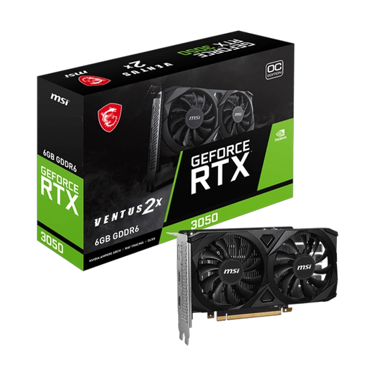 MSI GeForce RTX 3050 Ventus 2X OC 6GB Graphics Card