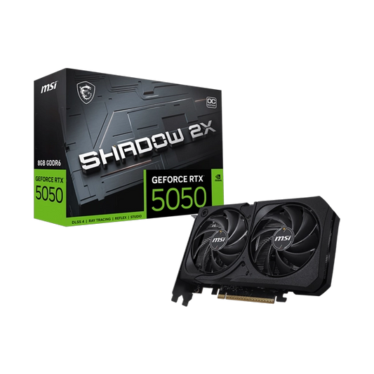 MSI GeForce RTX 5050 Shadow 2X OC 8GB Graphics Card