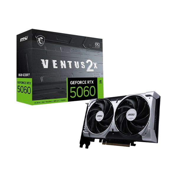 MSI GeForce RTX 5060 Ventus 2X OC 8GB Graphics Card