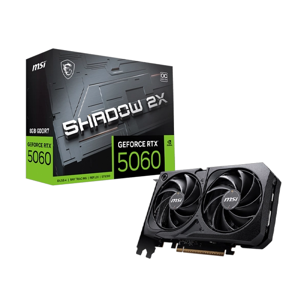 MSI GeForce RTX 5060 Shadow 2X OC 8GB Graphics Card