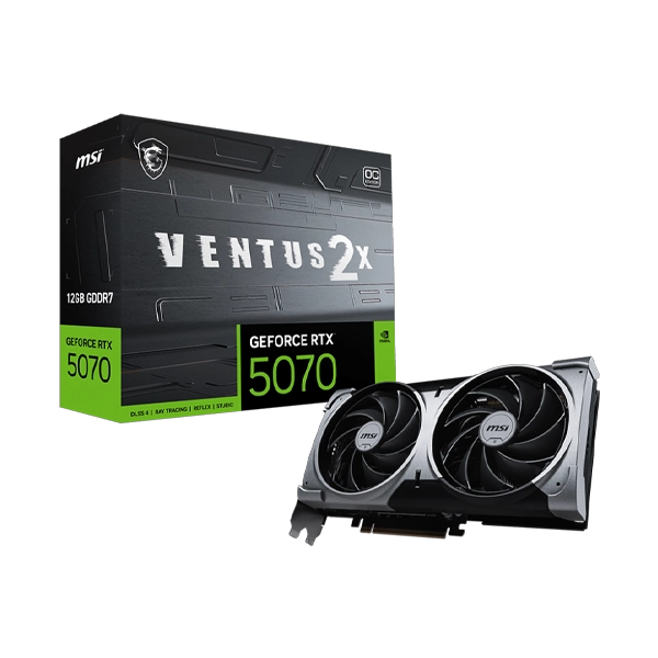 MSI GeForce RTX 5070 12GB Ventus 2X OC Graphics Card