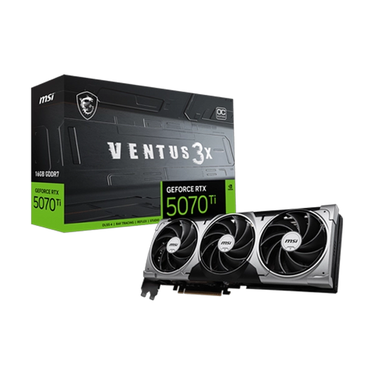 MSI GeForce RTX 5070 Ti 16GB Ventus 3X OC PLUS Graphics Card