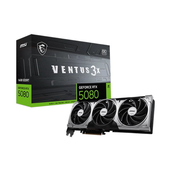 MSI GeForce RTX 5080 16GB Ventus 3X OC Graphics Card