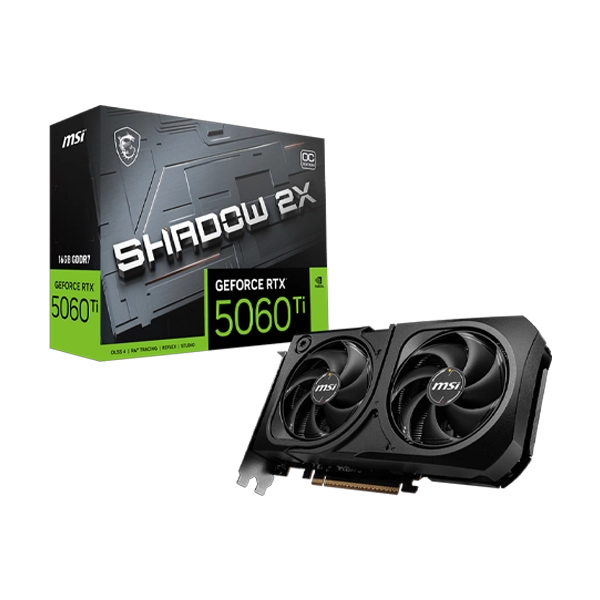 MSI RTX 5060 Ti Shadow 2X OC Plus 16GB GDDR7 Graphics Card