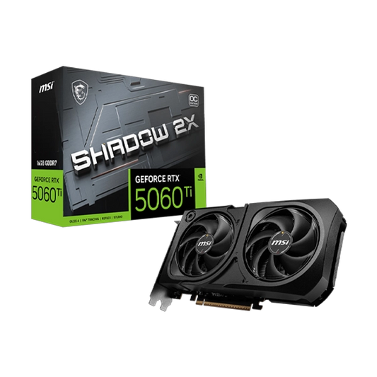MSI RTX 5060 Ti Shadow 2X OC Plus 16GB GDDR7 Graphics Card