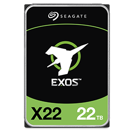 Seagate Exos X22 official family image; refer to model ST22000NM001E specifications