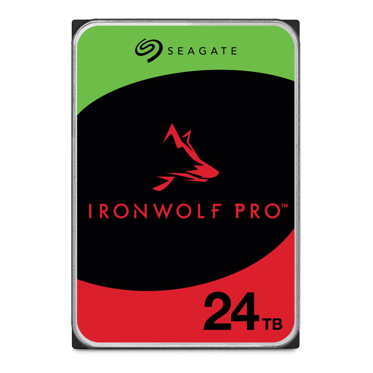 Seagate IronWolf Pro 24TB capacity illustration; ST24000NT031 listing, artwork does not show SKU