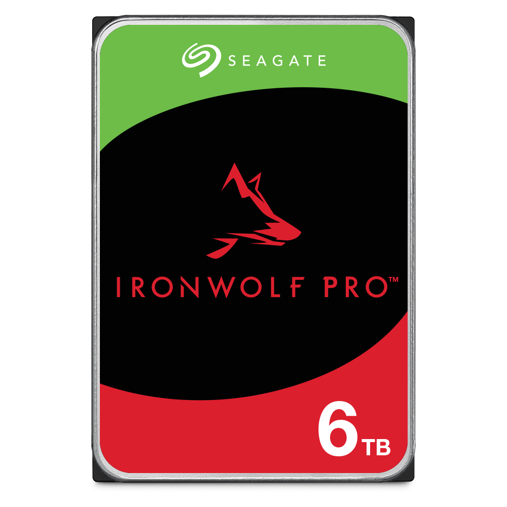Seagate IronWolf Pro 6TB product illustration for ST6000NT001