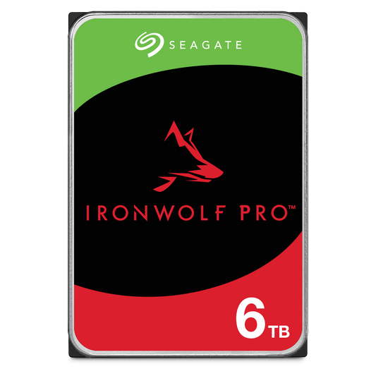 Seagate IronWolf Pro 6TB product illustration for ST6000NT001