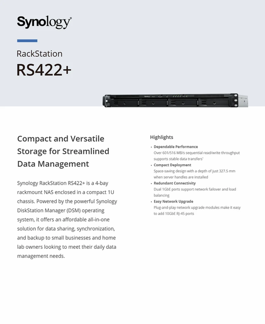 Synology RS422+ NAS