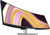 Dell UltraSharp U4924DW 49" Dual Quad HD (DQHD) Curved Screen Edge WLED LCD Monitor - 32:9,Black