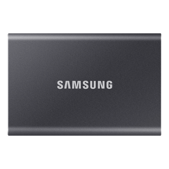 Samsung Portable SSD T7 Titan Gray - official product shot
