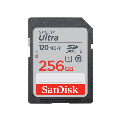 SanDisk Ultra SD UHS-I Card (Up to 120MB/s) 256GB