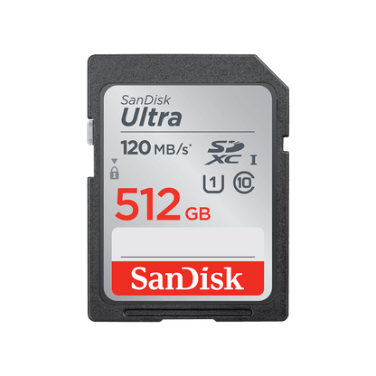 SanDisk Ultra SD UHS-I Card (Up to 120MB/s) 512GB