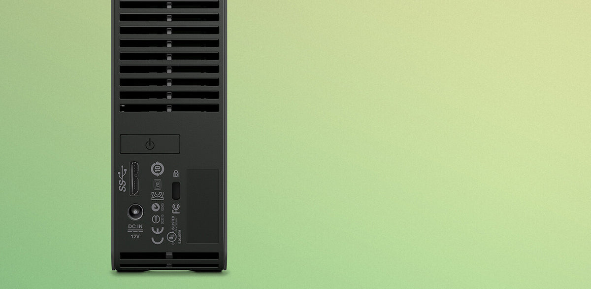 WD Elements Desktop on a desk