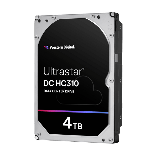 Western Digital Ultrastar DC HC310 4TB — official manufacturer image; interface/security appearance representative
