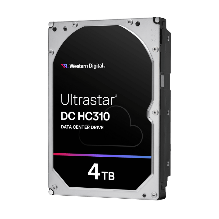 Western Digital Ultrastar DC HC310 4TB — official manufacturer image; interface/security appearance representative
