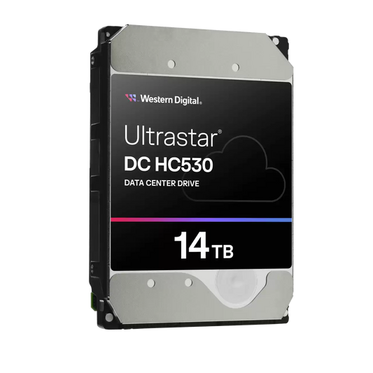 Western Digital Ultrastar DC HC530 14TB — official manufacturer family image; interface/security appearance representative