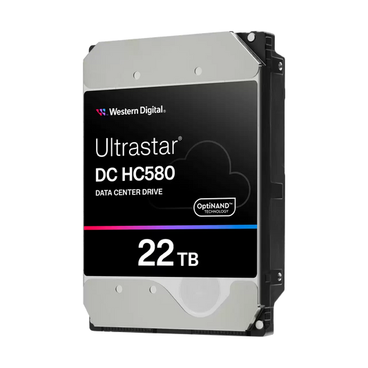Western Digital Ultrastar DC HC580 22TB — official manufacturer image; interface/security appearance representative