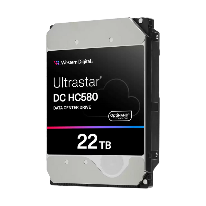 Western Digital Ultrastar DC HC580 22TB — official manufacturer image; interface/security appearance representative