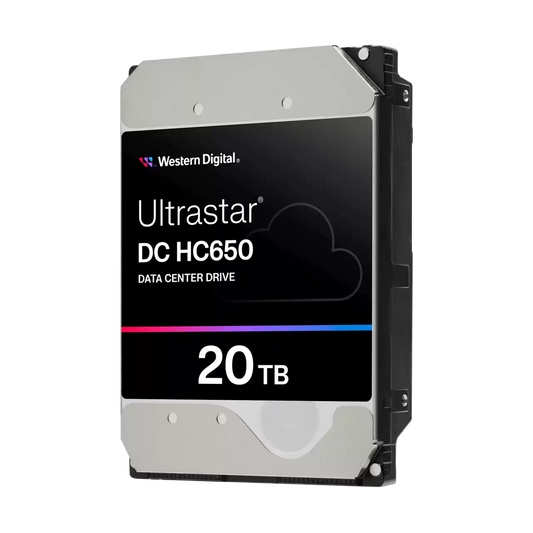 Western Digital Ultrastar DC HC650 20TB — official manufacturer image; interface/security appearance representative