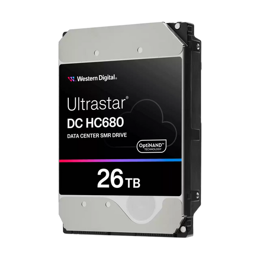 Western Digital Ultrastar DC HC680 26TB — official manufacturer image; interface/security appearance representative