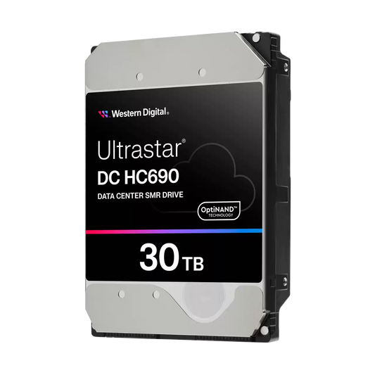 Western Digital Ultrastar DC HC690 30TB — official manufacturer image; interface/security appearance representative