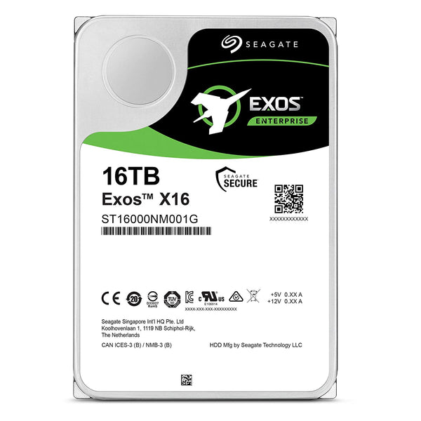 Seagate Exos X16 16TB 7200 RPM SATA 6Gb/s 3.5-Inch Enterprise Hard Drive ST16000NM001G