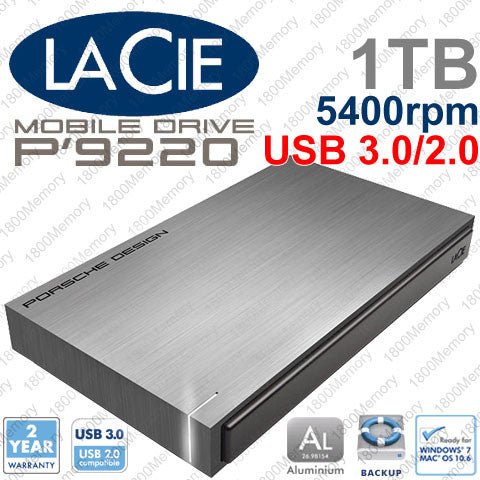 LaCie Porsche Design Mobile Drive 1 TB Storazebiz