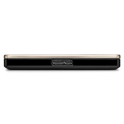 Seagate Backup Plus Ultra Slim 2TB USB 3.0 External Hard Drive with Mobile Device Backup (Gold)