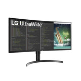 LG 35WN75C-B – 35” QHD (3440 x 1440) Curved Monitor with sRGB 99% Color Gamut and HDR 10 and USB-Type C (94W Power Delivery)