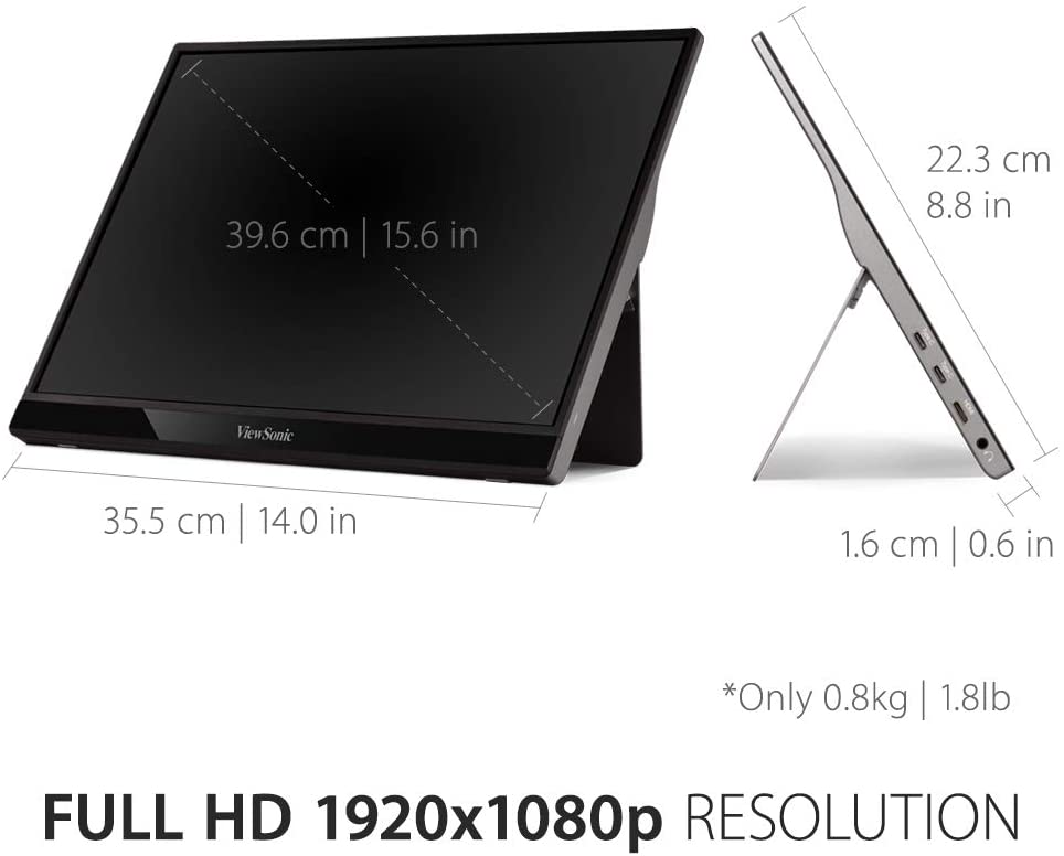VIEWSONIC  VG1655 16” Portable Monitor